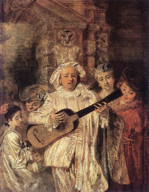 WATTEAU, Antoine Gilles and his Family Sweden oil painting art